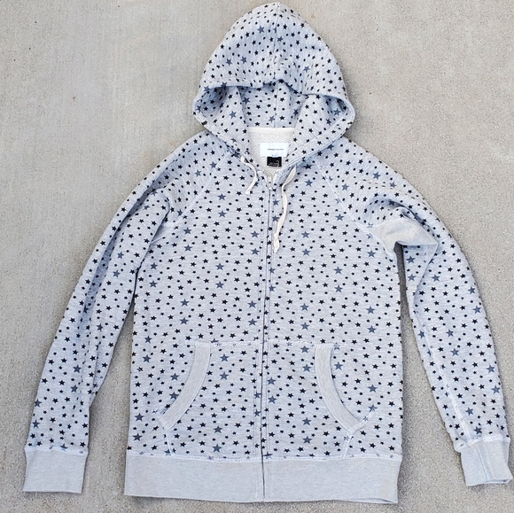 RARE Current Elliott Star Zip Up Hoodie 3 EUC Celestial Galaxy - Picture 2 of 7